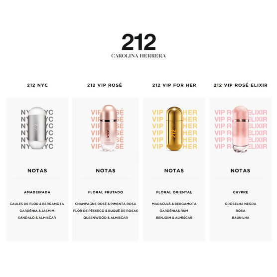 Perfume Carolina Herrera 212 VIP Rosé Elixir Feminino Eau de Parfum